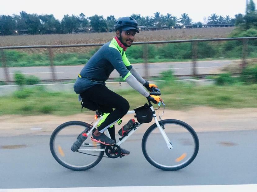 Finished "The Chalukyas" 1200km LRM on a single speed bike (Btwin MyBike) in about 82 Hours. Bangalore to Gokak Falls to Bangalore._9